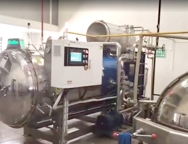 马口铁罐头杀菌锅客户现场